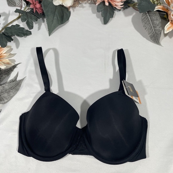 NWT WACOAL [ 32DD ] Lace Impression Underwire Contour Bra‎ in Black - Picture 4 of 12
